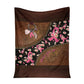 Breast Cancer Awareness Never Give Up Flannel Blanket For Cozy Bedroom Sofa Decor