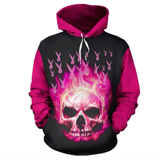 Breast Cancer Skull Awareness Hoodie For Awareness Events Everyday Support And Thoughtful Gifting