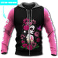 Pink Breast Cancer Survivor Skull Hoodie For Community Gatherings Casual Wear And Meaningful Support