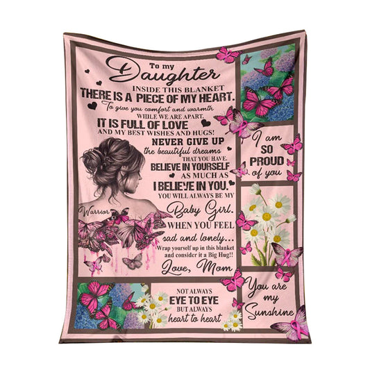 Breast Cancer Awareness Butterfly Flannel Blanket For Cozy Bedroom Sofa Decor