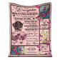 Breast Cancer To My Daughter Breast Cancer Awareness Pink Flannel Blanket For Cozy Bedroom Sofa Decor