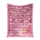 Breast Cancer Warrior Breast Cancer Awareness Flannel Blanket For Cozy Bedroom Sofa Decor