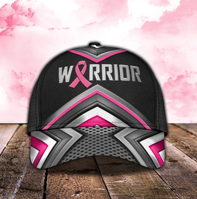 Breast Cancer Warrior Support Classic Cap For Relaxed Daily Style Vacations And Festival Wear