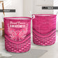 Breast Cancer Rattan Texture Laundry Basket For Room Home Organizer