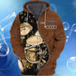 Brown Drum Hoodie For Music Lovers Concert Outings Travel And Everyday Streetwear