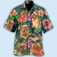 Tropical Dog Griffon Brussels Hawaiian Shirt For Coastal Adventures And Warm Weather Wear