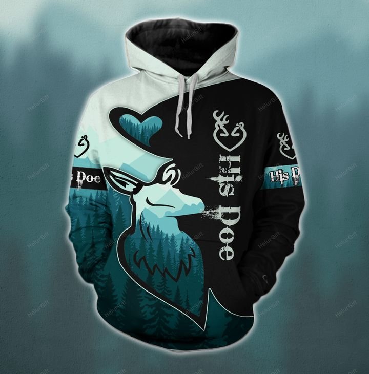 Buck Doe Hunting Hoodie For Wildlife Inspired Casual Wear Camping And Travel