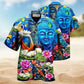 Buddha Become Hawaiian Shirt For Summer Vacation, Beach Travel, And Casual Wear