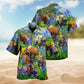 Climbing Mountain Hawaiian Shirt Collar And Front View For Warm Weather Events