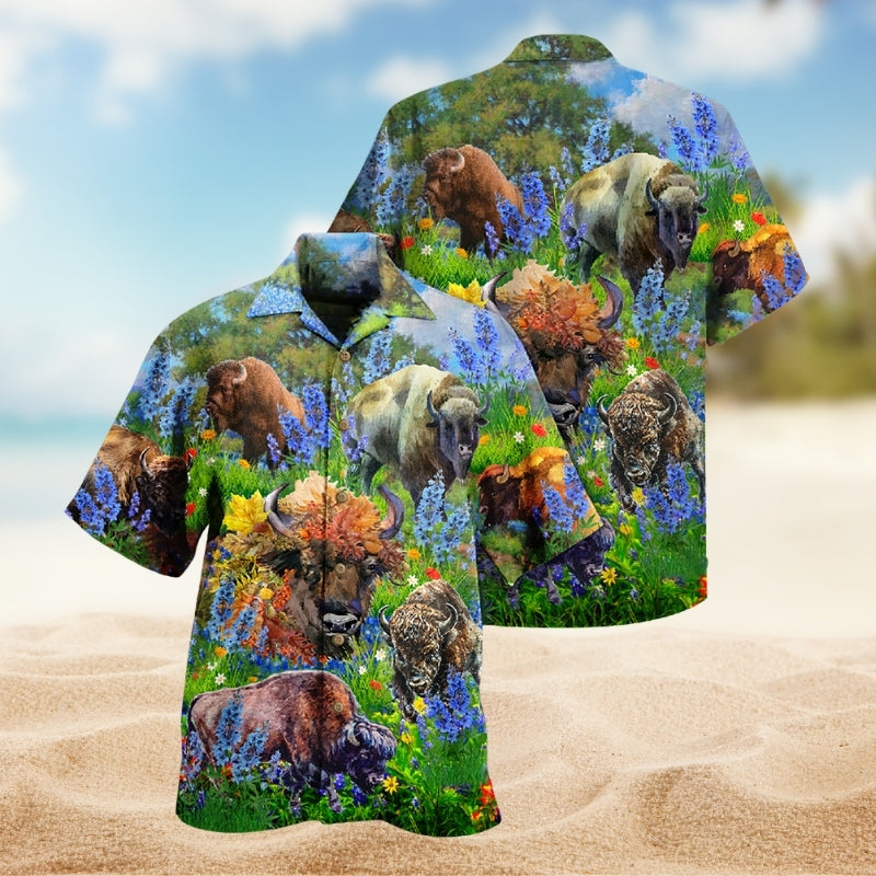 Climbing Mountain Hawaiian Shirt Collar And Front View For Warm Weather Events