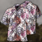 Creative Tropical Buffalo Leaf Wildlife Hawaiian Shirt For Tropical Holidays, Outdoor Gatherings, And Everyday Comfort