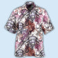 Tropical Bison Hawaiian Shirt With Detailed Graphic For Island Trips Summer Gatherings And Comfortable Daily Wear