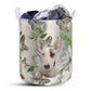 Small Size Bull Terrier Dog Oil Painting Laundry Basket For Bathroom Bedroom Storage