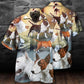 Dog Bull Terrier Hawaiian Shirt Design Detail For Sunny Adventures And Casual Wear