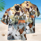 Creative Bull Terrier Dog Hawaiian Shirt For Animal Lovers, Beach Travel, And Casual Summer Style