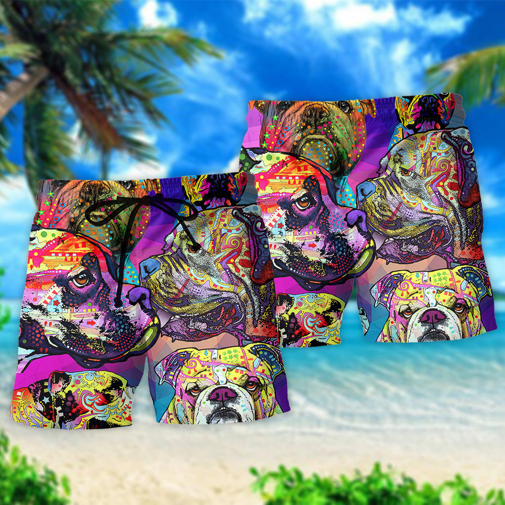 All I Need Is My Bulldog Beach Shorts For Coastal Adventures And Relaxed Summer Wear