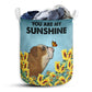 Small Size Bulldog Are My Sunshine Laundry Basket For Bathroom Bedroom Storage