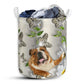 Small Size Bulldog Oil Painting Laundry Basket For Bathroom Bedroom Storage