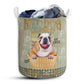 Small Size Bulldog Wash And Dry Laundry Basket For Bathroom Bedroom Storage