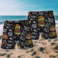 Burger House Food Lover Beach Shorts For Resort Travel And Thoughtful Summer Gifting