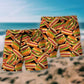 Life Is Better With Burgers Food Beach Shorts Artwork View For Seaside Trips And Casual Style