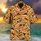Food Burger Hawaiian Shirt Artwork Detail For Tropical Trips And Casual Outings