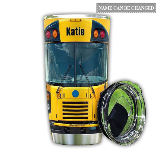 School Bus Lover Bus Driver Appreciation Personalized 20 Oz Tumbler For Coffee Travel And Daily Drinks