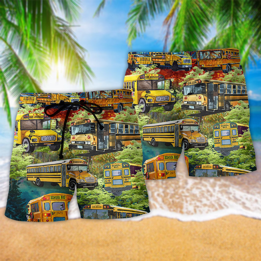 School Bus Driver Say 10 4 Fun Beach Shorts For Summer Vacation And Coastal Travel