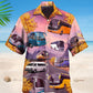 Bus Driver Purple Hawaiian Shirt For Coastal Travel, Casual Events, And Comfortable Summer Wear