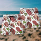 Delicious Meat Food Lover Beach Shorts Pattern Detail For Relaxed Warm Weather Outfits