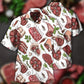 Food Meat Delicious Meal Hawaiian Shirt Artwork View For Coastal Escapes And Resort Style