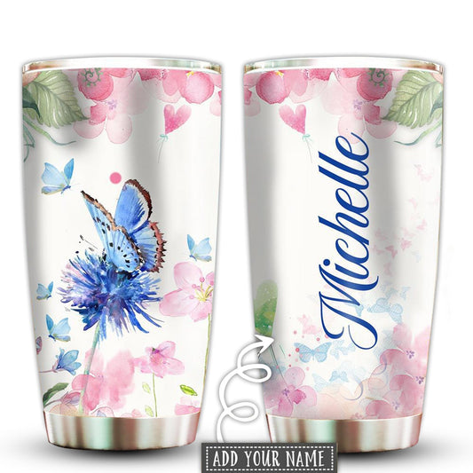 Butterfly Beautiful In Sky Personalized 20 Oz Tumbler For Coffee Travel And Daily Drinks