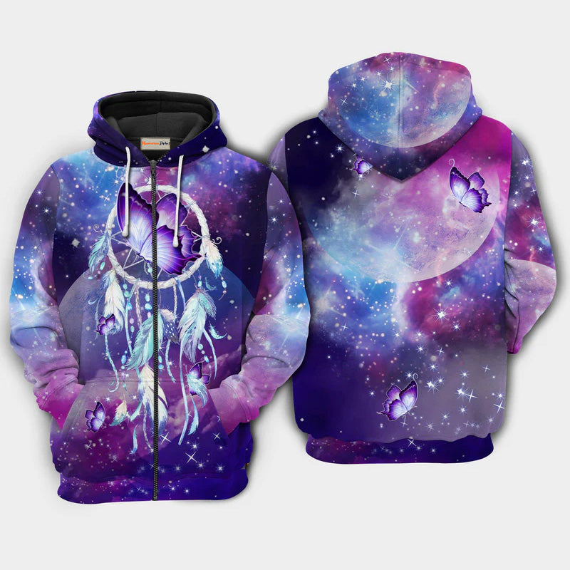 Butterfly Dreamcatcher Hoodie For Cultural Appreciation Events Casual Wear And Thoughtful Gifting