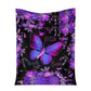 Butterfly Faith Hope Love Flannel Blanket For Cozy Bedroom Sofa Decor