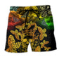 Butterfly Skull Beach Shorts For Tropical Holidays And Weekend Casual Style