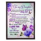 Butterfly How You Are To Me Daughter Gift Flannel Blanket For Cozy Bedroom Sofa Decor