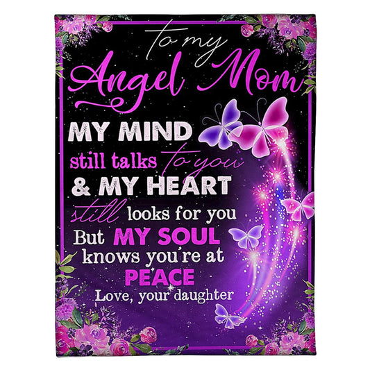 Butterfly I Love You To The Moon And Back Flannel Blanket For Cozy Bedroom Sofa Decor