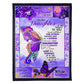 Butterfly If Fate Whispers To You Mom To Daughter Flannel Blanket For Cozy Bedroom Sofa Decor