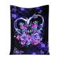 Butterfly Love Romantic Flannel Blanket For Cozy Bedroom Sofa Decor