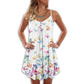 Butterfly V-Neck Sleeveless Cami Dress For Summer Events And Colorful Daily Fashion