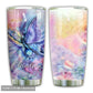 Butterfly Purple Yellow Pink Rainbow Personalized 20 Oz Tumbler For Coffee Travel And Daily Drinks