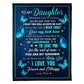 Butterfly Wherever Your Journey In Life Flannel Blanket For Cozy Bedroom Sofa Decor