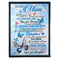 Butterfly You Are My Hero Blue Flannel Blanket For Cozy Bedroom Sofa Decor