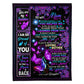 Butterfly You Are The Best Loving Mother Flannel Blanket For Cozy Bedroom Sofa Decor