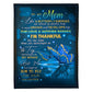 Butterfly You Are The Best Mother Flannel Blanket For Cozy Bedroom Sofa Decor