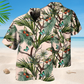Tropical Butterfly Leaf Hawaiian Shirt For Tropical Holidays, Resort Trips, And Relaxed Coastal Style