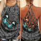 Butterfly Shine Overnight Hollow Tank Top For Fitness Activities And Casual Wear