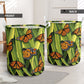 Butterfly Art Gourds Style Laundry Basket For Nursery Dorm And Home Storage