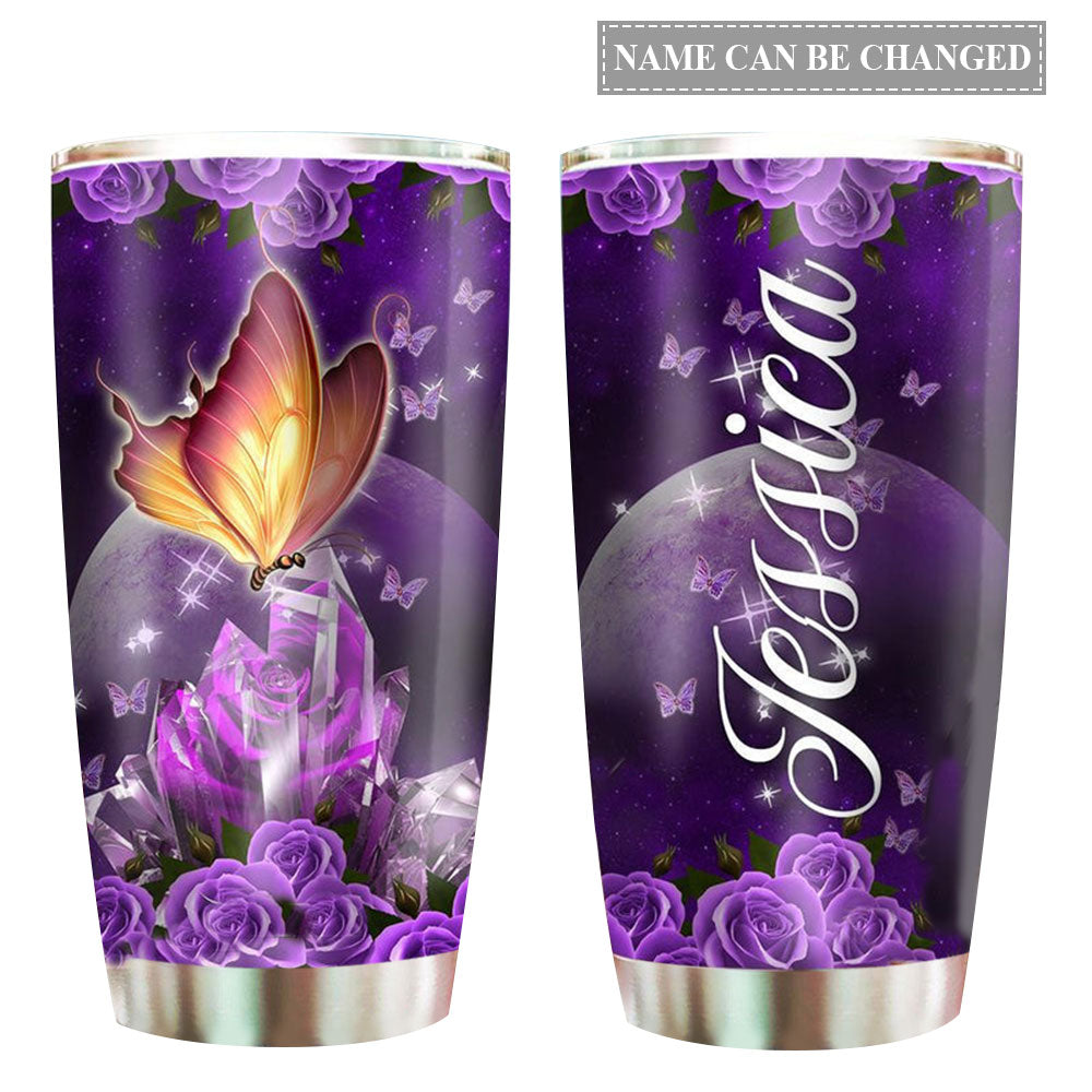Butterfly Beautiful In Sky Personalized 20 Oz Tumbler For Coffee Travel And Daily Drinks