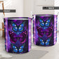 Butterfly Galaxy Purple Style Laundry Basket For Nursery Dorm And Home Storage